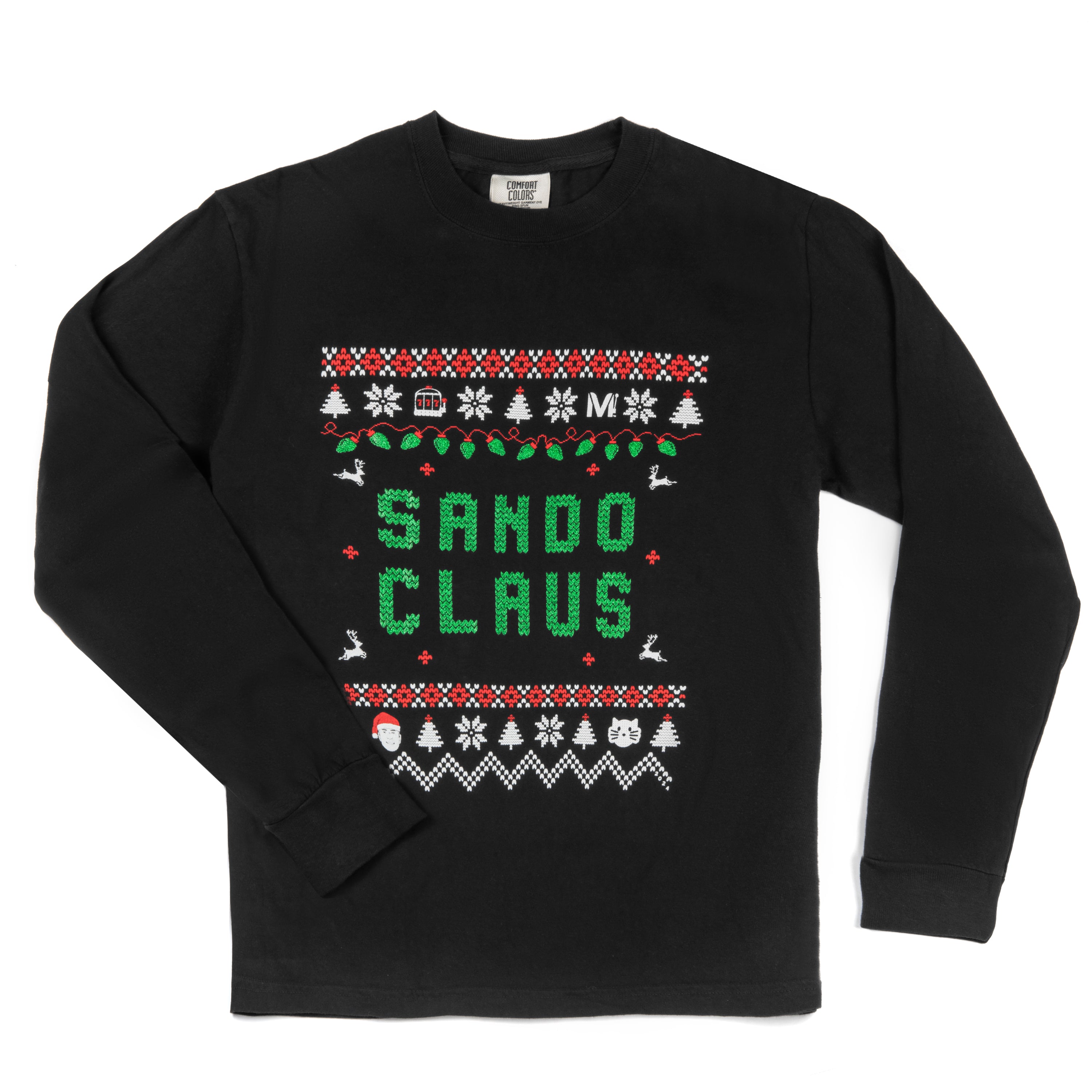 Sando Claus Long Sleeve TShirt Vegas Matt